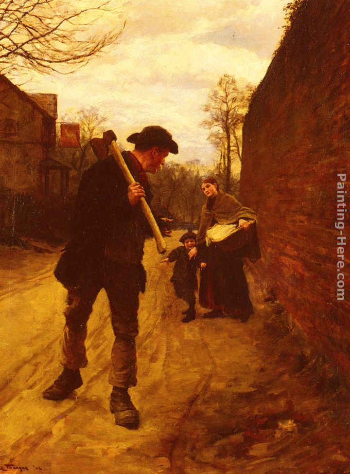 Off To Work painting - Henry Herbert La Thangue Off To Work art painting